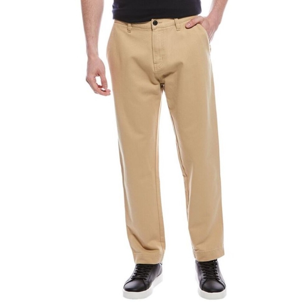 HUGO BOSS Men's 100% Cotton Flat Front Khaki Pants Size 38/32 NWT